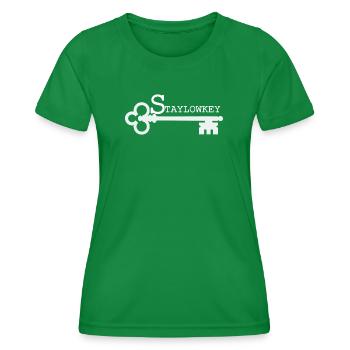 Reste une illustration discrète - T-shirt sport Femme - vert - Devant - AI Model Female 172 dark (172cm)