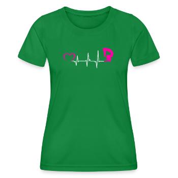 Quote for a contortionist - Women's Functional T-Shirt - kelly green - Front - AI Model Female 172 dark (172cm)