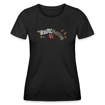 Think Positive - Women's Functional T-Shirt - black - Front - AI Model Female 172 light (172cm)