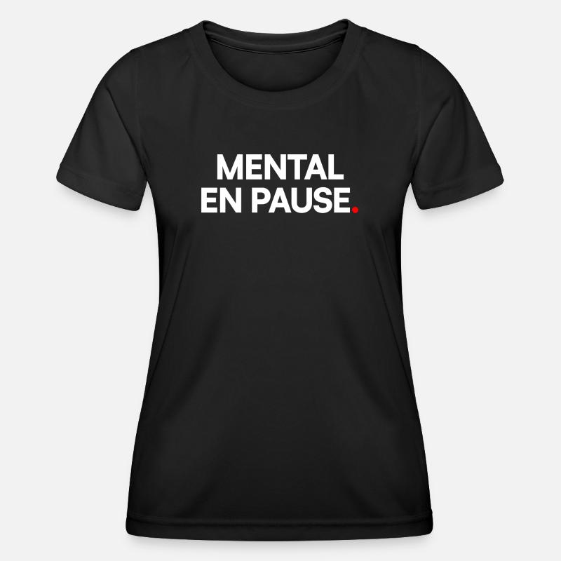 Mental pause - Women's Functional T-Shirt - black