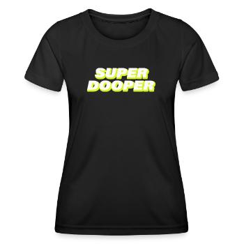 SUPER DOOPER - Women's Functional T-Shirt - black - Front - AI Model Female 172 light (172cm)