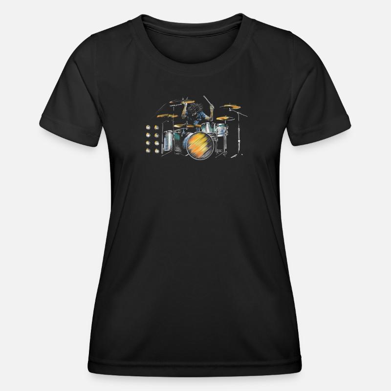 drummer - Women's Functional T-Shirt - black