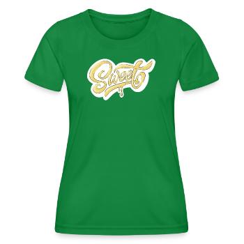 Sweet Script Typography Design - Women's Functional T-Shirt - kelly green - Front - AI Model Female 172 dark (172cm)