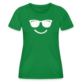 Sourire - T-shirt sport Femme - vert - Devant - AI Model Female 172 dark (172cm)