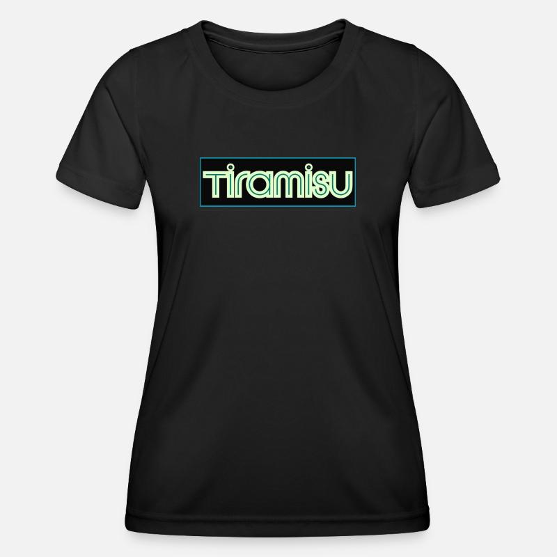 Triamisu Neon Retro - Women's Functional T-Shirt - black