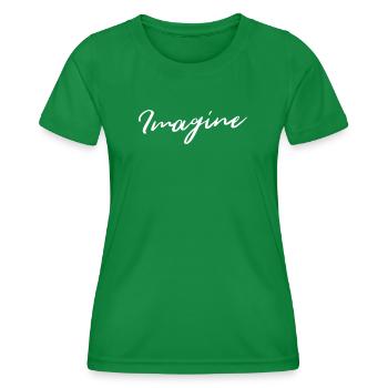 Imagine - Women's Functional T-Shirt - kelly green - Front - AI Model Female 172 dark (172cm)