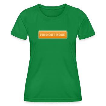 FIND OUT MORE - Women's Functional T-Shirt - kelly green - Front - AI Model Female 172 dark (172cm)