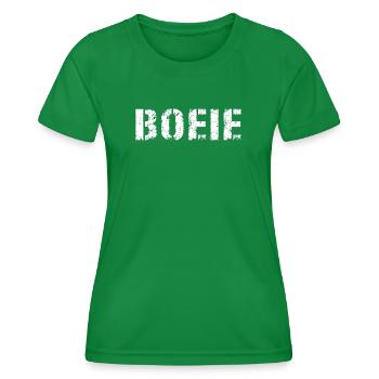 Hou. Dialecte anversois - T-shirt sport Femme - vert - Devant - AI Model Female 172 dark (172cm)