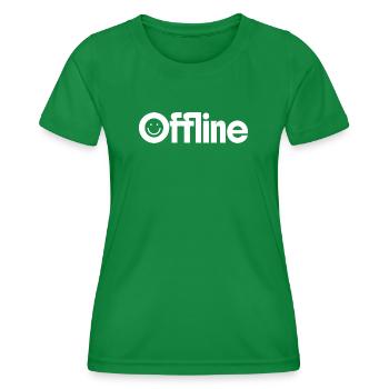hors-ligne - T-shirt sport Femme - vert - Devant - AI Model Female 172 dark (172cm)