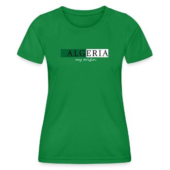 Algerien Meine Herkunft - Frauen Funktions-T-Shirt - Kelly Green - Vorne - AI Model Female 172 dark (172cm)