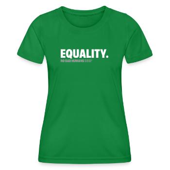 Equality - Women's Functional T-Shirt - kelly green - Front - AI Model Female 172 dark (172cm)