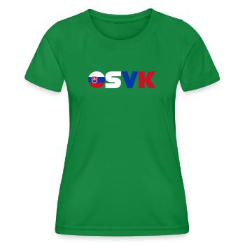 Slowakei - Frauen Funktions-T-Shirt - Kelly Green - Vorne - AI Model Female 172 dark (172cm)
