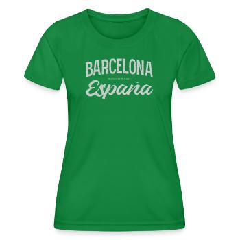 Conception du scénario Barcelona España - T-shirt sport Femme - vert - Devant - AI Model Female 172 dark (172cm)