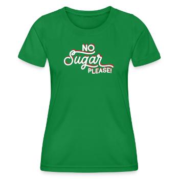 Anti-Sügar Flashing Passion Nachricht - Frauen Funktions-T-Shirt - Kelly Green - Vorne - AI Model Female 172 dark (172cm)