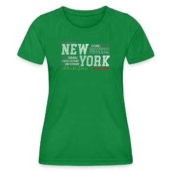 New York Street Style Denim Design - T-shirt sport Femme - vert - Devant - AI Model Female 172 dark (172cm)