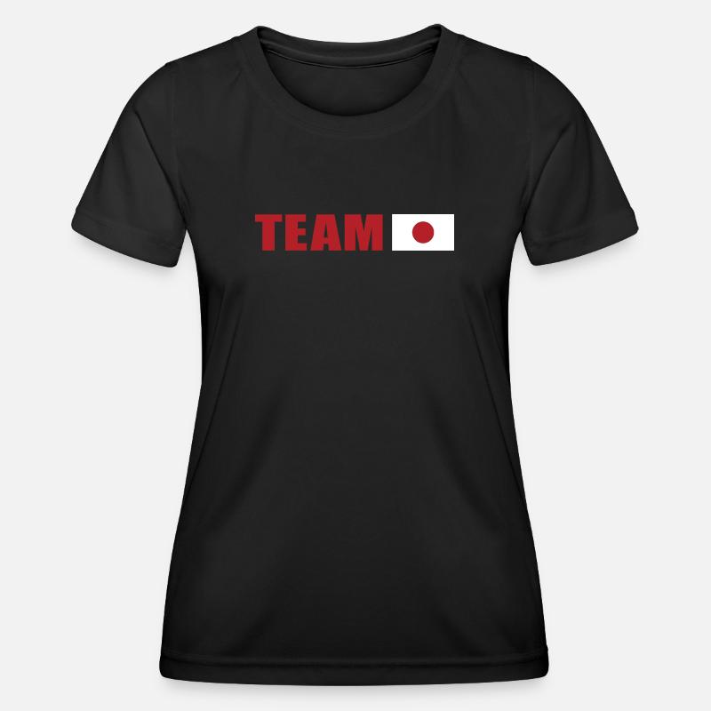 Support Team Japan - Women's Functional T-Shirt - black