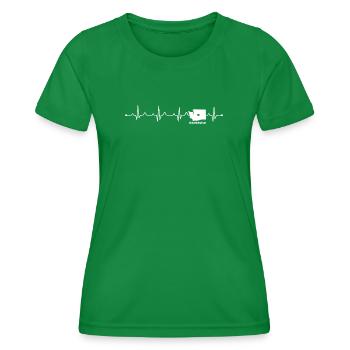Profil du cœur de l’État de Washington : Fierté PNW - T-shirt sport Femme - vert - Devant - AI Model Female 172 dark (172cm)