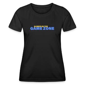 ZONE DE JEU - T-shirt sport Femme - noir - Devant - AI Model Female 172 light (172cm)