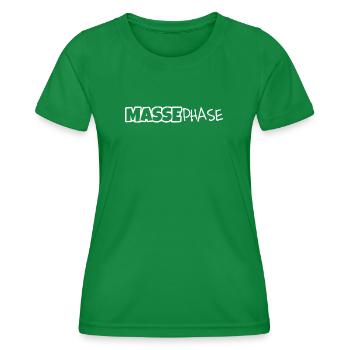 Masse phase - Frauen Funktions-T-Shirt - Kelly Green - Vorne - AI Model Female 172 dark (172cm)