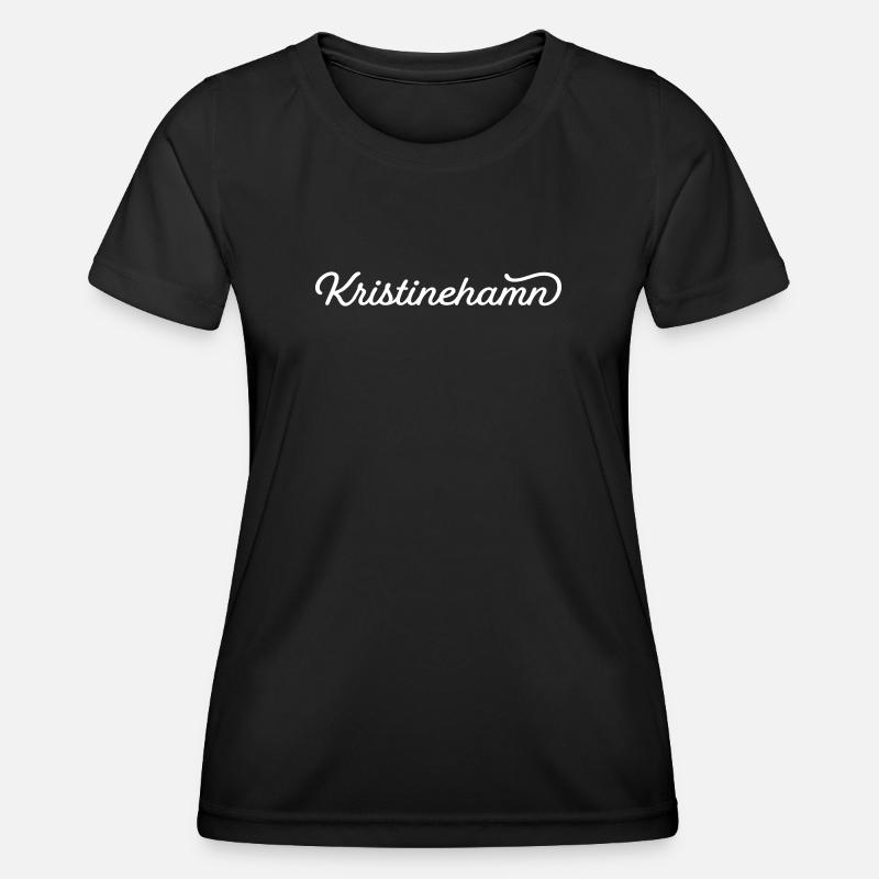 Kristinehamn white - Women's Functional T-Shirt - black