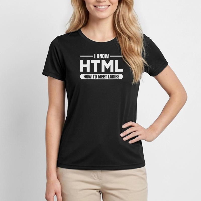 Programmation HTML d’humour disant T-shirt sport Femme