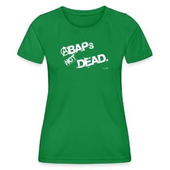 ABAPsNotDead white - Frauen Funktions-T-Shirt - Kelly Green - Vorne - AI Model Female 172 dark (172cm)