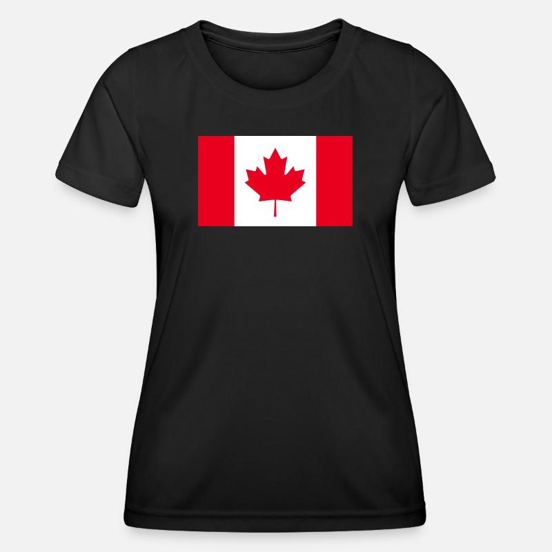 Get our Canada flags now - Women's Functional T-Shirt - black