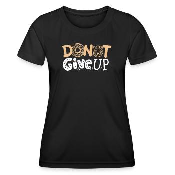 Donut Motivations-Donut - Frauen Funktions-T-Shirt - Schwarz - Vorne - AI Model Female 172 light (172cm)