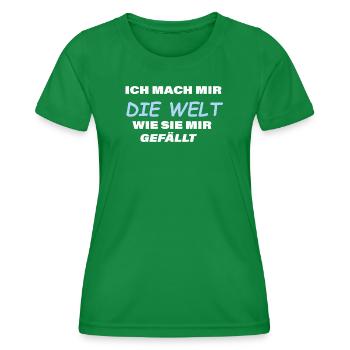 WELT - WIE SIE MIR GEFÄLLT - Frauen Funktions-T-Shirt - Kelly Green - Vorne - AI Model Female 172 dark (172cm)