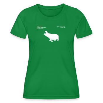 Nilpferd - Frauen Funktions-T-Shirt - Kelly Green - Vorne - AI Model Female 172 dark (172cm)