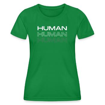 Mensch - Frauen Funktions-T-Shirt - Kelly Green - Vorne - AI Model Female 172 dark (172cm)