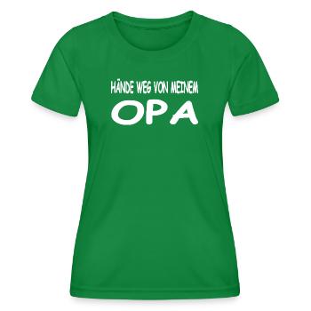 Opa - Frauen Funktions-T-Shirt - Kelly Green - Vorne - AI Model Female 172 dark (172cm)