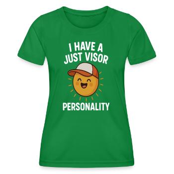 Sonnen-Persönlichkeit  - Frauen Funktions-T-Shirt - Kelly Green - Vorne - AI Model Female 172 dark (172cm)