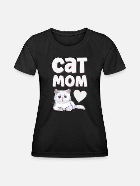Chats Chats - T-shirt sport Femme - noir