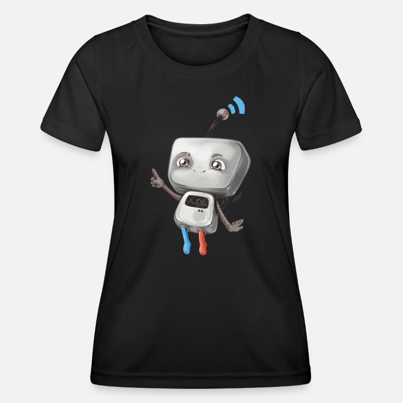 Small robot - Women's Functional T-Shirt - black