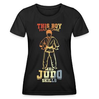 Judo Child - Women's Functional T-Shirt - black - Front - AI Model Female 172 light (172cm)
