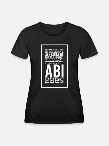 ABITUR - Frauen Funktions-T-Shirt - Schwarz