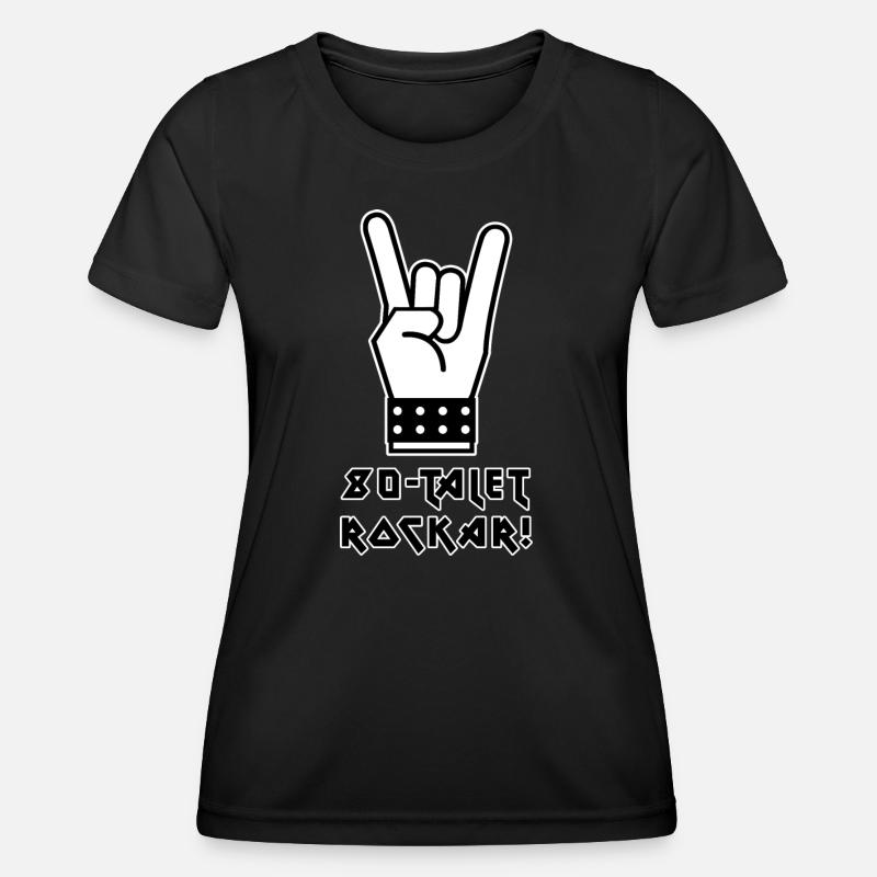 80s rocks - Women's Functional T-Shirt - black