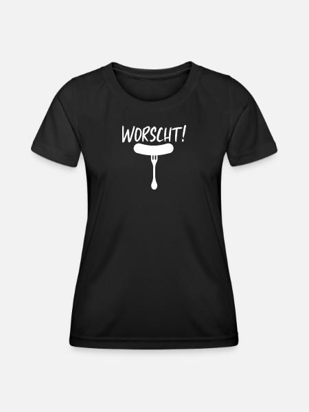 Worscht - Frauen Funktions-T-Shirt - Schwarz