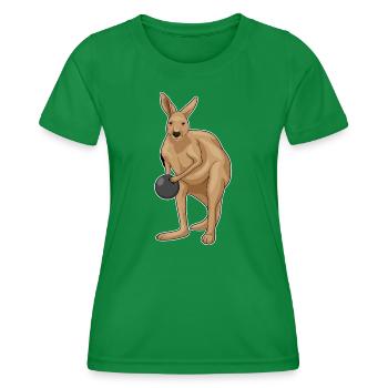 Boule de bowling Kangourou - T-shirt sport Femme - vert - Devant - AI Model Female 172 dark (172cm)