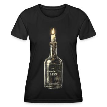 Puerto Rico Boricua - Frauen Funktions-T-Shirt - Schwarz - Vorne - AI Model Female 172 light (172cm)