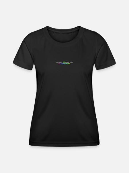 Be different - Frauen Funktions-T-Shirt - Schwarz