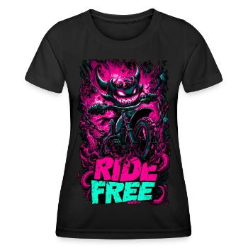 Demon Ride - Women's Functional T-Shirt - black - Front - AI Model Female 172 light (172cm)