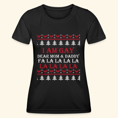 Gay Christmas sweater - Funkcjonalna koszulka damska