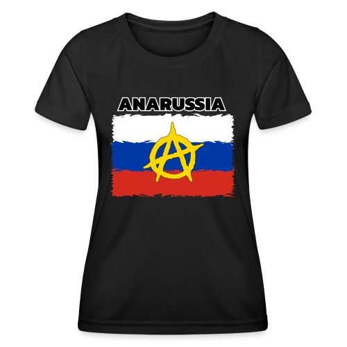 Anarussia Russia Flag Anarchy - Frauen Funktions-T-Shirt
