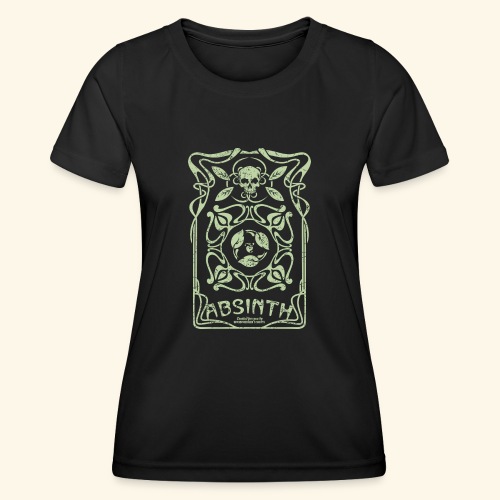 Absinth T Shirt La Fée Verte Art Nouveau Shabby - Frauen Funktions-T-Shirt