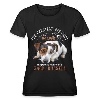 Süßer Jack-Russell-Spruch - Frauen Funktions-T-Shirt - Schwarz - Vorne - AI Model Female 172 light (172cm)