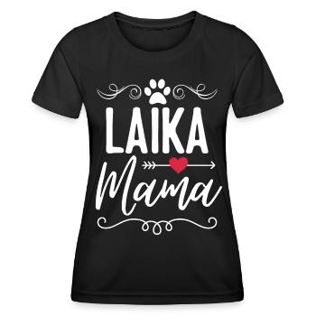 Laika Mama Laika Mom - Frauen Funktions-T-Shirt - Schwarz - Vorne - AI Model Female 172 light (172cm)