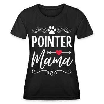 Pointer Mama Pointer Amateurs - T-shirt sport Femme - noir - Devant - AI Model Female 172 light (172cm)