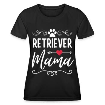 Retriever mama Retriever amant - T-shirt sport Femme - noir - Devant - AI Model Female 172 light (172cm)
